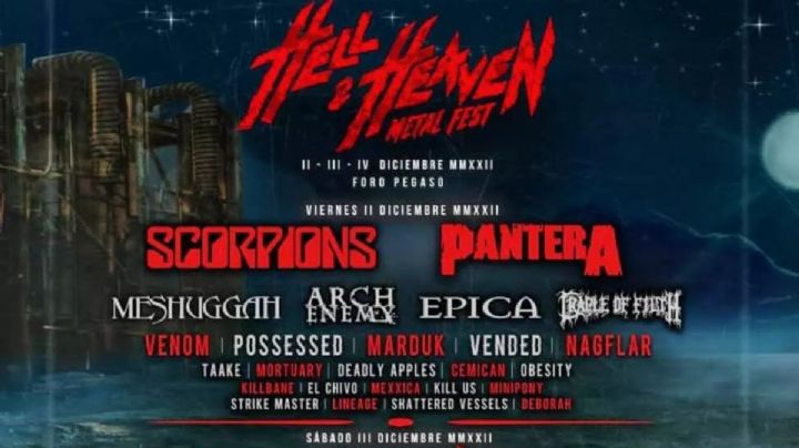 Hell And Heaven Metal Fest 2022: estas son las 5 bandas que no te puedes perder