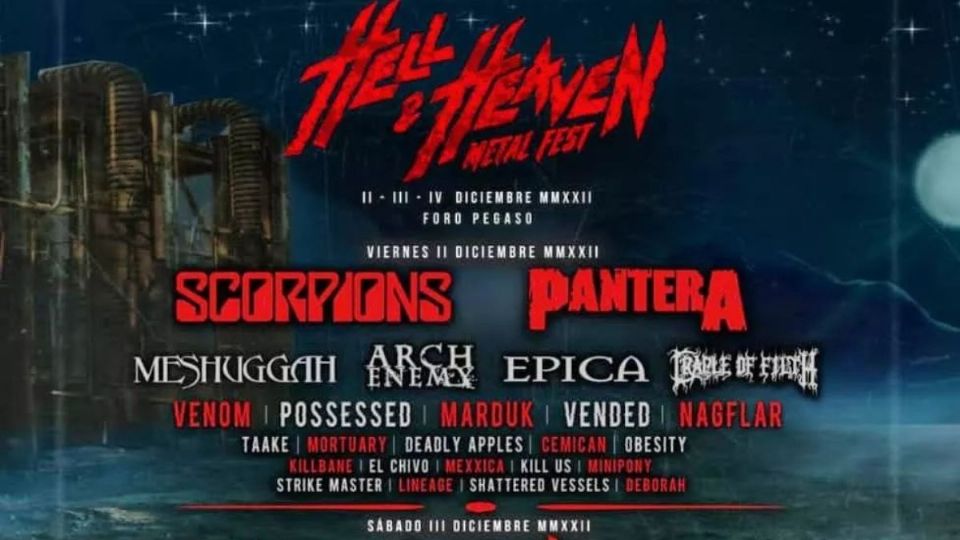 Hell And Heaven Metal Fest 2022 estas son las 5 bandas que no te
