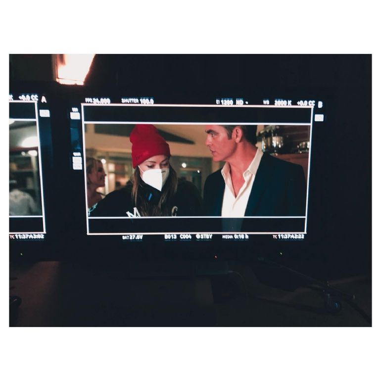 Olivia en el set. Fuente: (Instagram @oliviawilde)