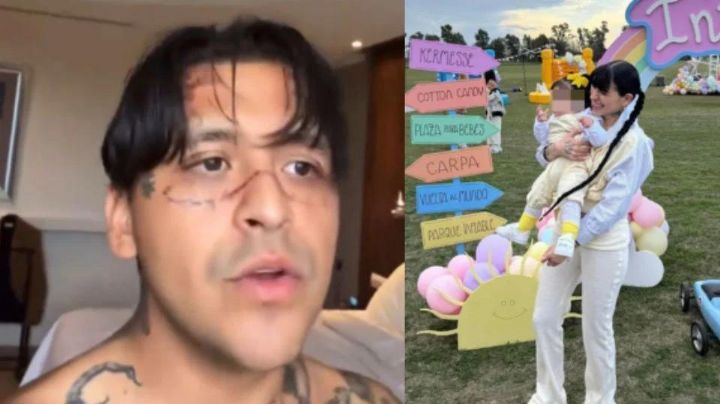 Christian Nodal enfurece tras críticas por no felicitar a su hija en redes; 'No se metan'