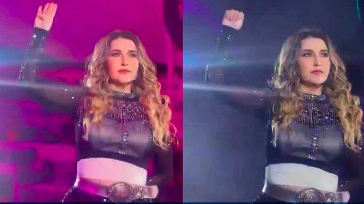 Video: Alicia Villarreal lanza señal de auxilio al terminar su concierto en Michoacán