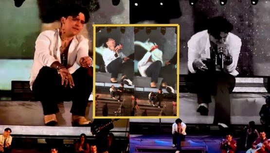 Christian Nodal desata críticas por presentarse aparentemente ebrio en concierto en Jalisco